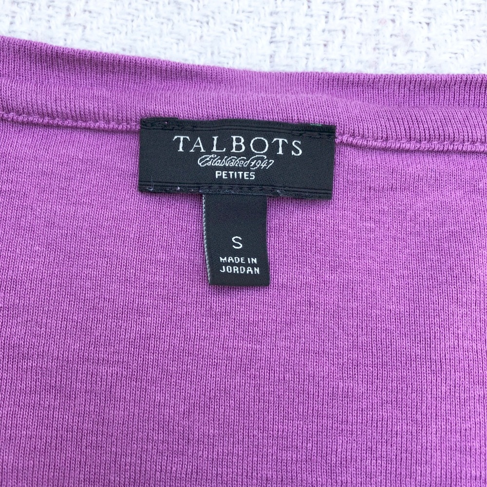 Petite Talbots purple top - Picture 3 of 5